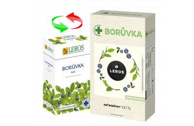 LEROS Borůvka nať  - листья черники в пакетиках,  20 х 1,5 г